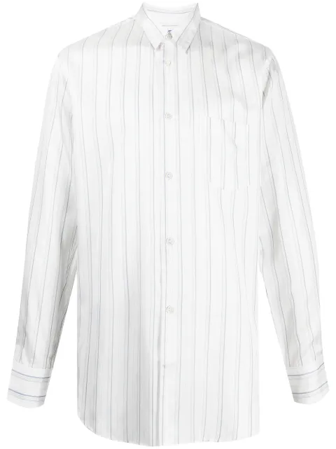 Comme Des Garçons Shirt striped long-sleeve shirt White FZB142
