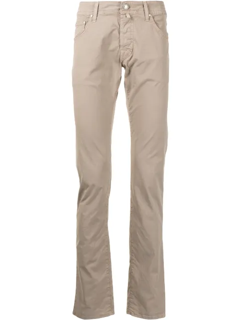 Jacob Cohën crinkled slim-fit trousers Brown BOBBYPW622F06510V