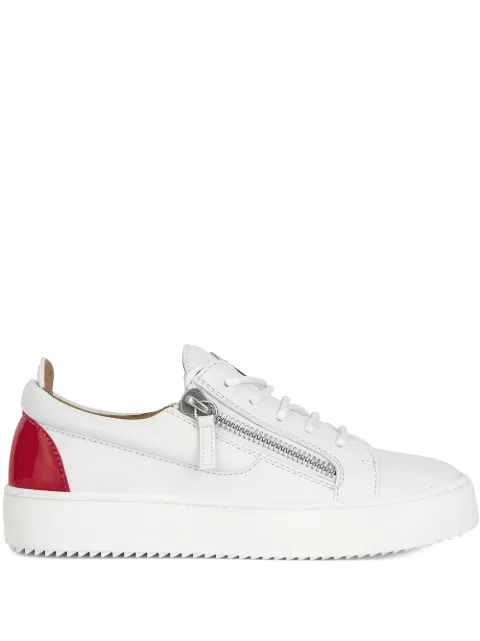 Giuseppe Zanotti double-side zip sneakers White RS10035001