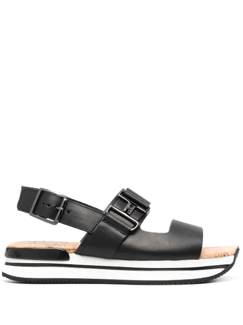 Hogan Hogan flatform sandals Black HXW2570DK90O6LB999