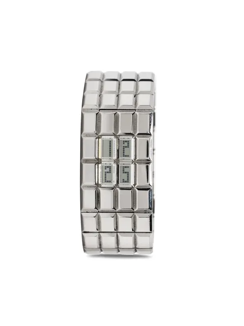 CHANEL Pre-Owned 2003 pre-owned Chocolate 24mm Silver CHNL2500A