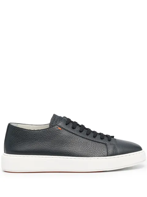 Santoni logo low-top sneakers Blue MBCD21430BARCMMD