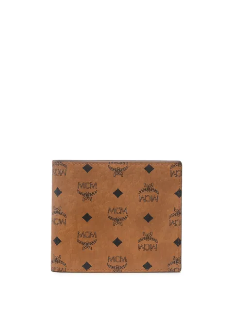 MCM Visetos-print billfold wallet Brown MXSAAVI01CO