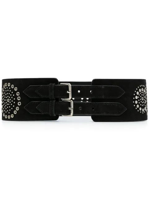 10 CORSO COMO studded suede belt Black CCBE2SUEDE