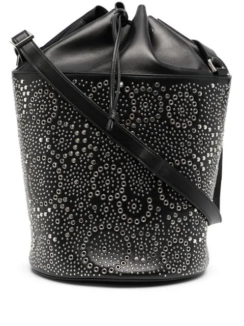 10 CORSO COMO Canopus studded bucket bag Black CCSECCHIELLOB002