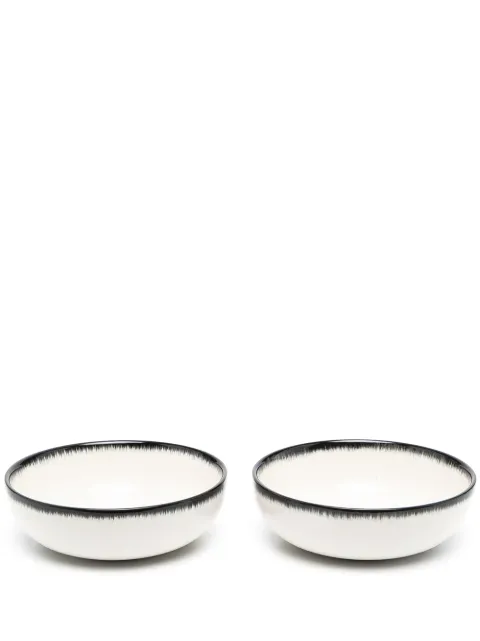 Ann Demeulemeester X Serax set of two high plates White B4019332