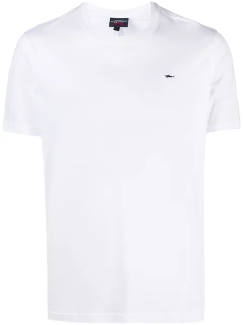Paul & Shark shark motif T-shirt White C0P1092
