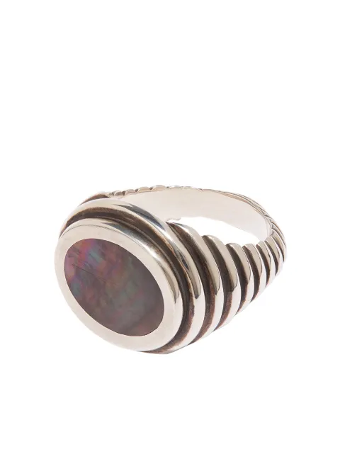 M.Cohen Lira oval ring Silver R104121SEYEPRL