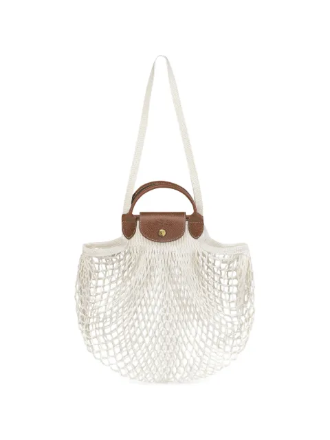 Longchamp large Le Pliage Filet mesh bag Neutrals 10121HVH037