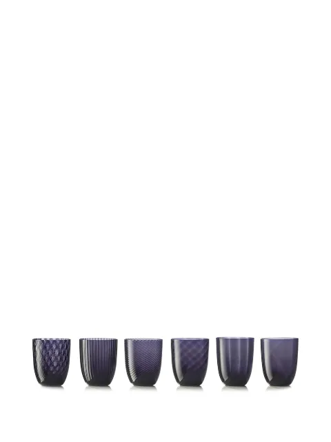 NasonMoretti Idra water glasses (set of 6) Purple IDRASETW2