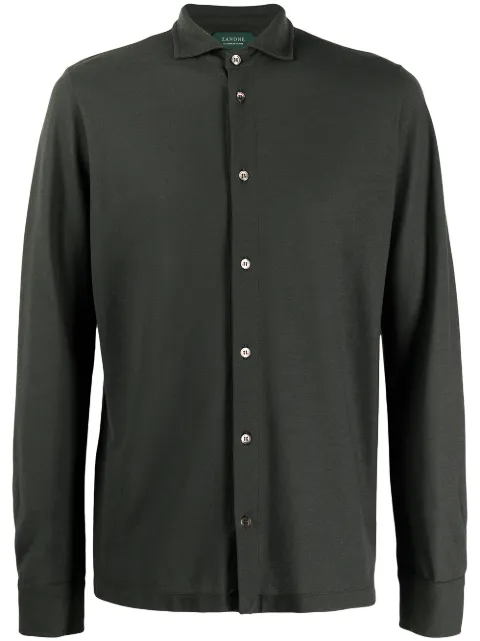 Zanone straight-fit shirt Green 811978Z0380