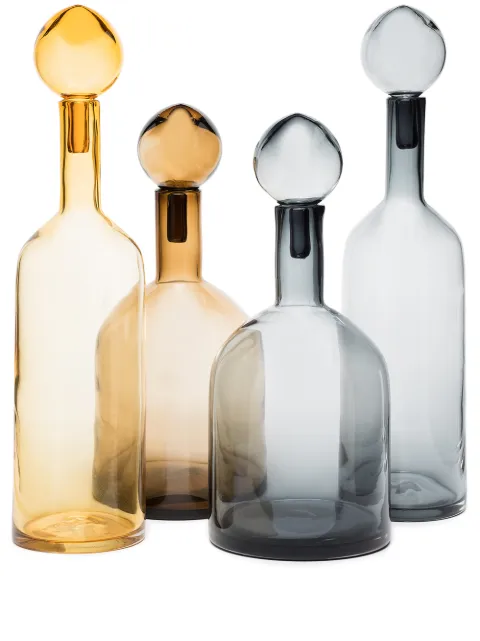 POLSPOTTEN Bubbles and Bottles decorative bottles (set of 4) Neutrals 140300155