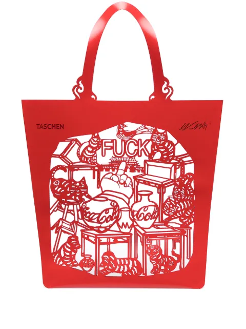 TASCHEN Ai Weiwei. The China Bag ‘Cats and Dogs’ Red 9783836581356
