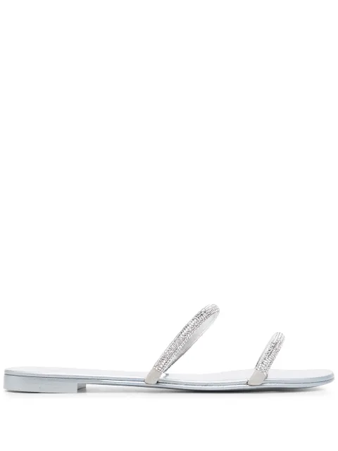 Giuseppe Zanotti crystal embellished sandals Silver GZI000004A005