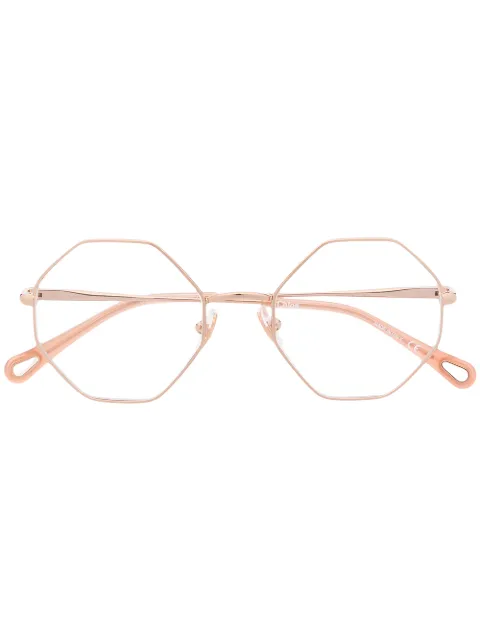 Chloé Eyewear octagonal-frame glasses Pink CH0022O