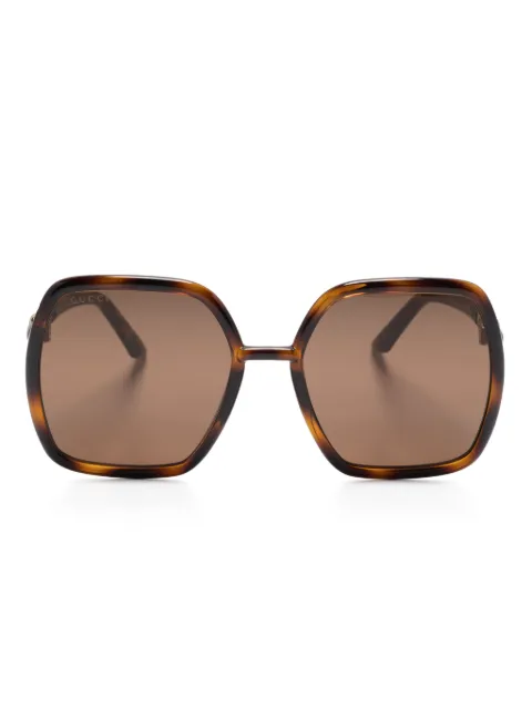 Gucci Eyewear horsebit-detail sunglasses Brown GG0890S002