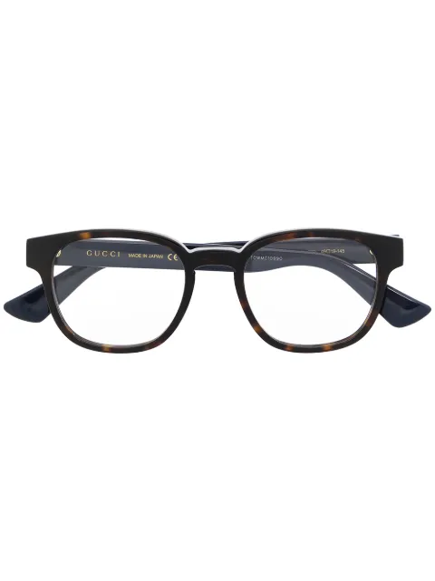 Gucci Eyewear tortoiseshell round-frame glasses Brown GG0927O002