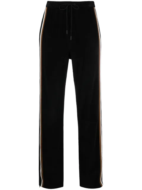 DSQUARED2 side-stripe corduroy track pants Black S75KB0246S23971