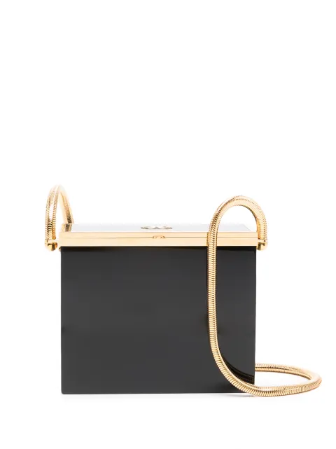 CHANEL Pre-Owned 1997 structured box crossbody bag Black 97P