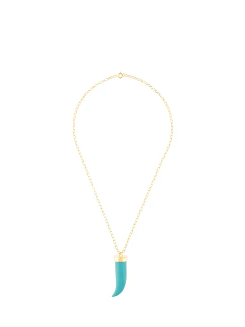 Eshvi stone pendant necklace Blue 01000912