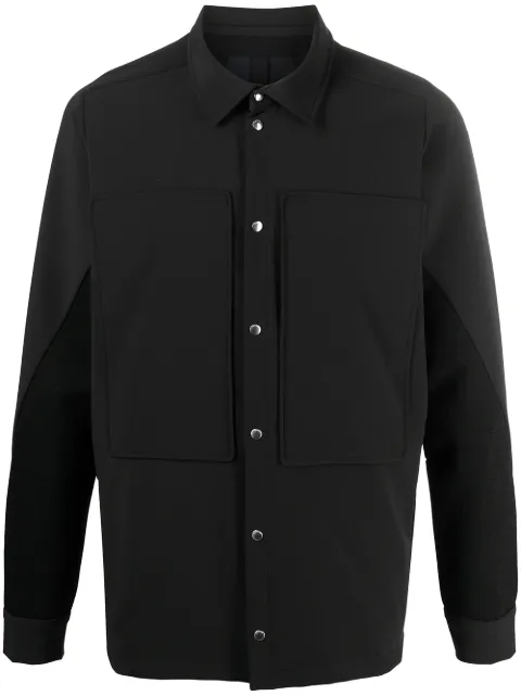 BYBORRE weatherproof panelled overshirt Black AW20GORE401000