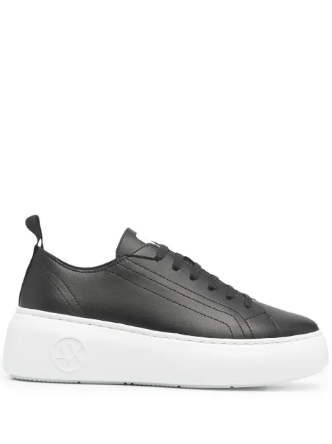 Armani Exchange chunky lace-up sneakers Black XDX043XCC64