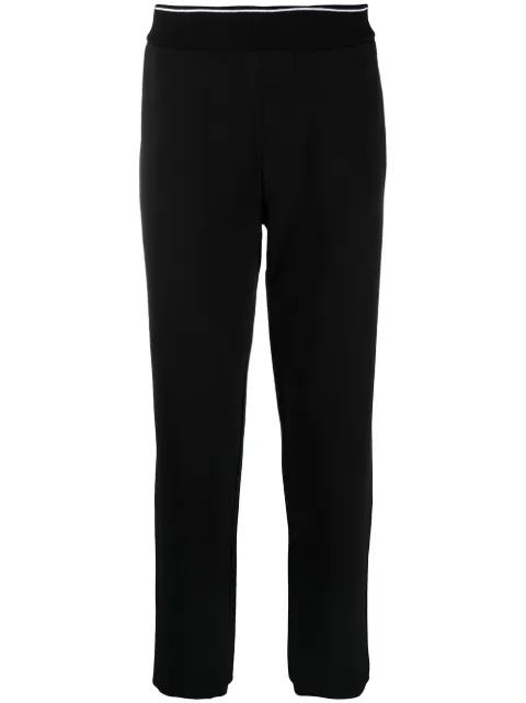 Armani Exchange ribbed-edge track trousers Black 8NZP82ZJH3Z