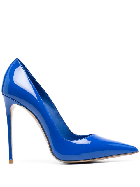 Le Silla Eva patent-leather pumps Blue 2101M100R1PPKAB