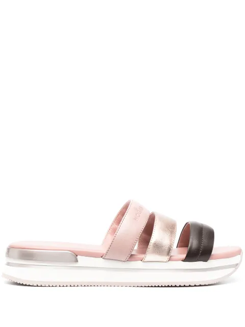 Hogan triple strap sandals Pink HXW2570DN70PKE0RB3