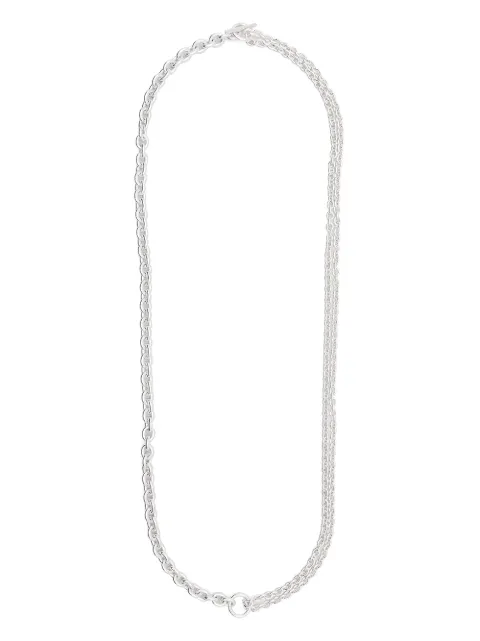All Blues contrast rolo-chain necklace Silver 101600