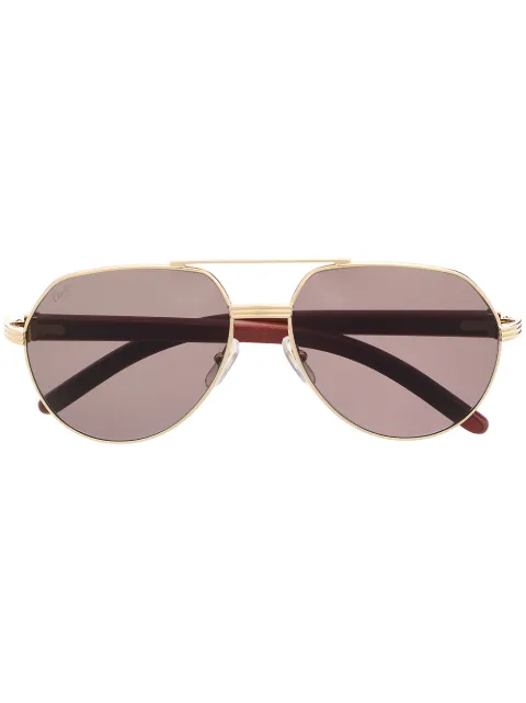 Cartier Eyewear CT0272S pilot-frame sunglasses Orange CT0272S004