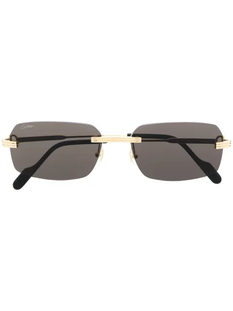 Cartier Eyewear square-frame tinted-lenses sunglasses Gold CT0271S