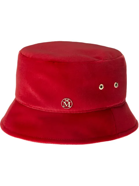 Maison Michel Chinese New Year logo-plaque bucket hat Red 2290026001