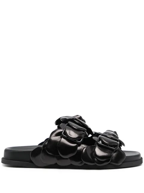 Valentino Garavani rose-detail sandals Black WS0AX0YFS
