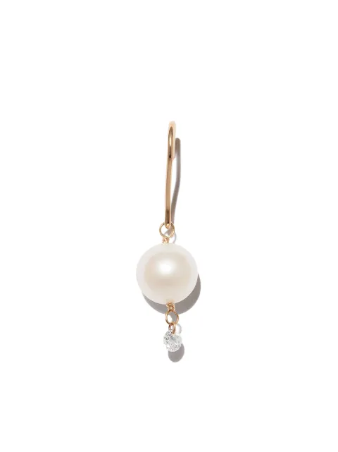 Persée 18kt yellow gold Rain Song pearl and diamond drop earring Gold E69576YG