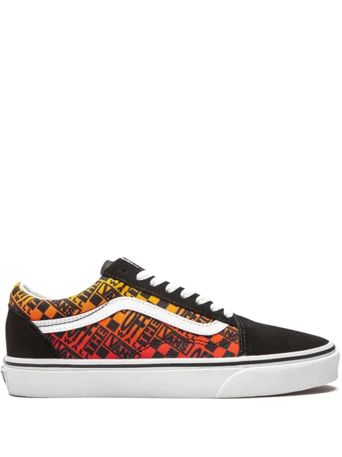 Vans Old Skool "Off The Wall Logos - Orange" sneakers Black VN0A4U3B2N5