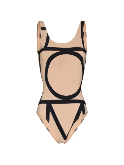 TOTEME Monogram swimsuit Neutrals 213842795