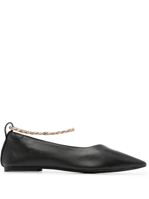 Senso Aubree II leather ballerina shoes Black AUBREEII