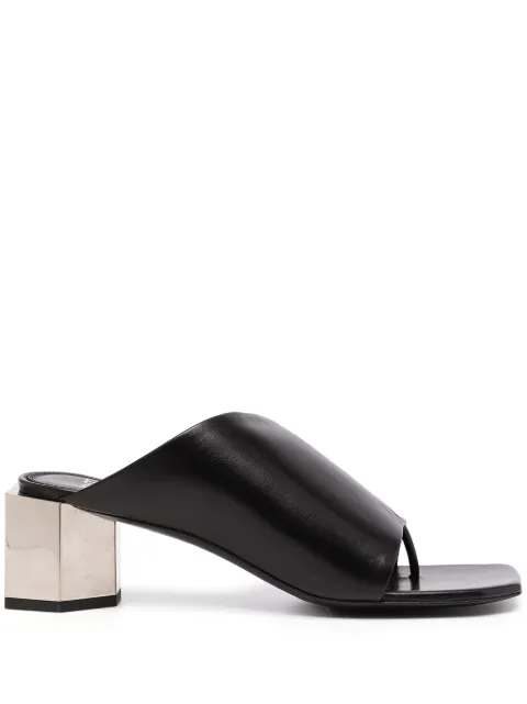 Off-White Hexnut chunky-heel sandals Black OWIJ011S21LEA0011000