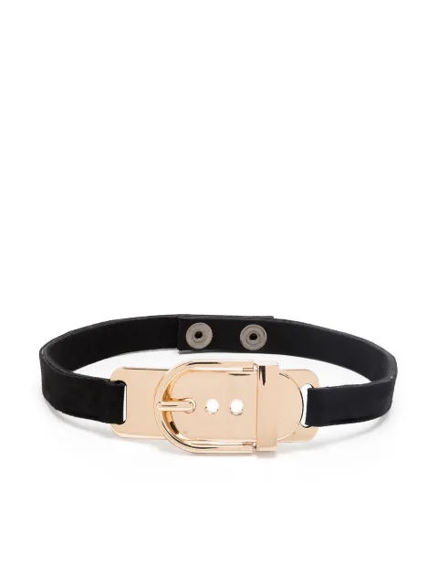 Manokhi buckle chocker necklace Black SS21MANO248