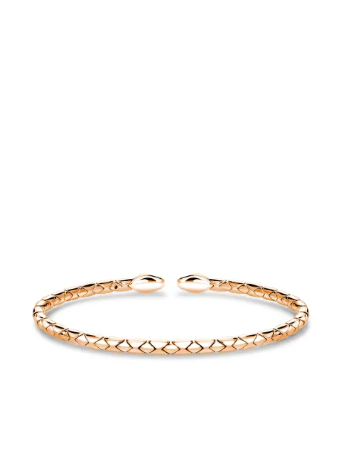 Pragnell 18kt rose gold Groove textured bangle bracelet Gold F0423