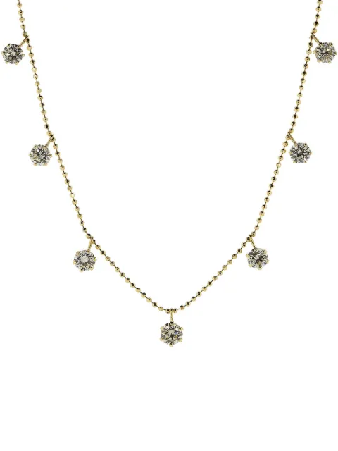 graziela 18K yellow gold medium Floating diamonds necklace Gold N1432520Y