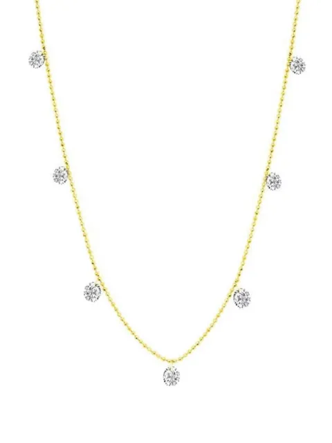 graziela 18k yellow gold Small Floating diamond necklace Gold N1411545Y