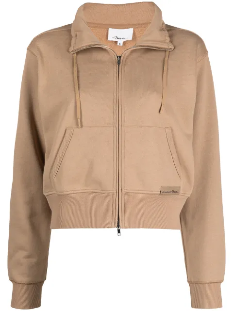 3.1 Phillip Lim drawstring-collar bomber jacket Neutrals DTC26142CBY