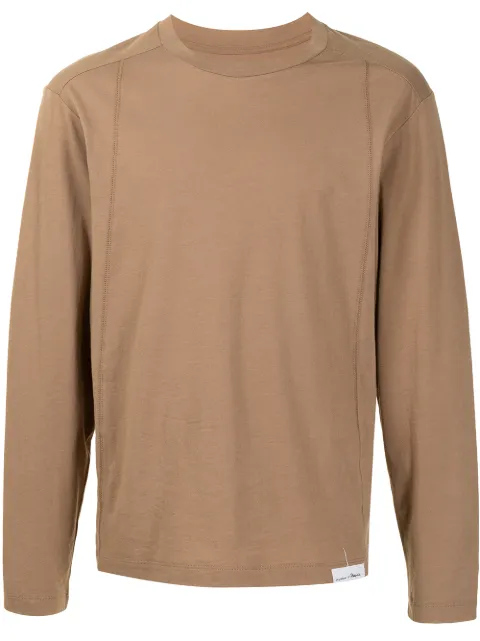 3.1 Phillip Lim logo-patch detail T-shirt Neutrals DTC21558EDJM