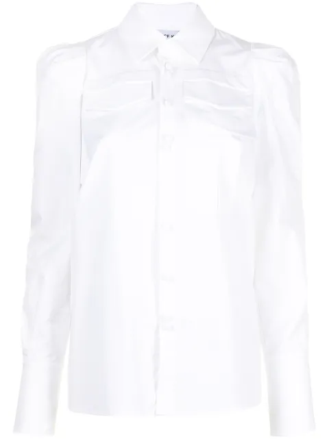 Dice Kayek cotton poplin long-sleeved shirt White C602
