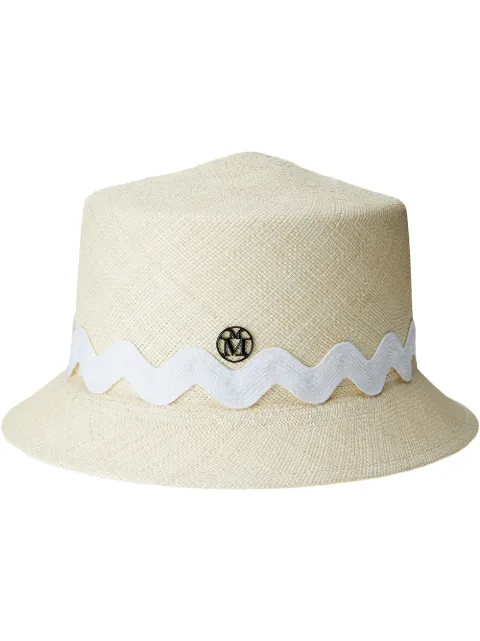 Maison Michel Arsene straw bucket hat Neutrals 1083018001
