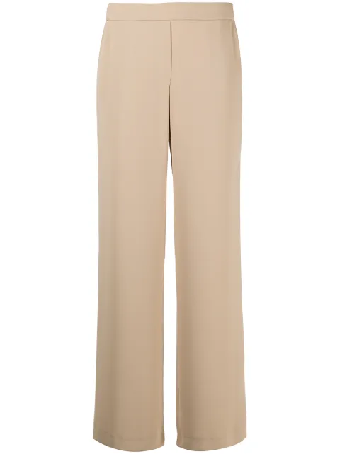 P.A.R.O.S.H. elasticated-waist straight-leg trousers Neutrals D231087PANTY