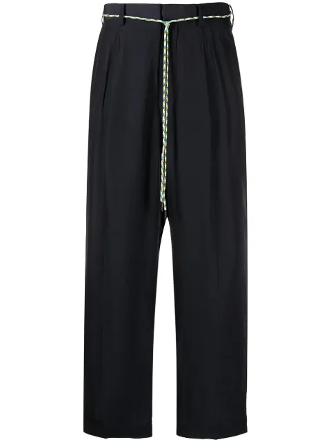Viktor & Rolf cord-belt trousers Blue MMP14