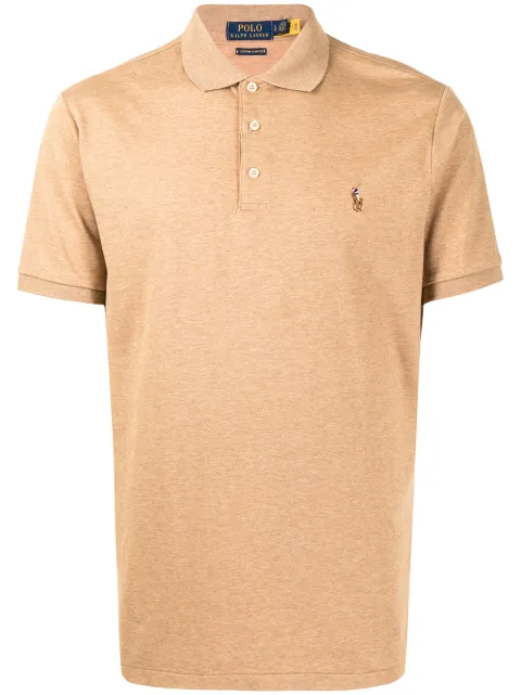 Polo Ralph Lauren embroidered-Pony polo shirt Brown 710704319086